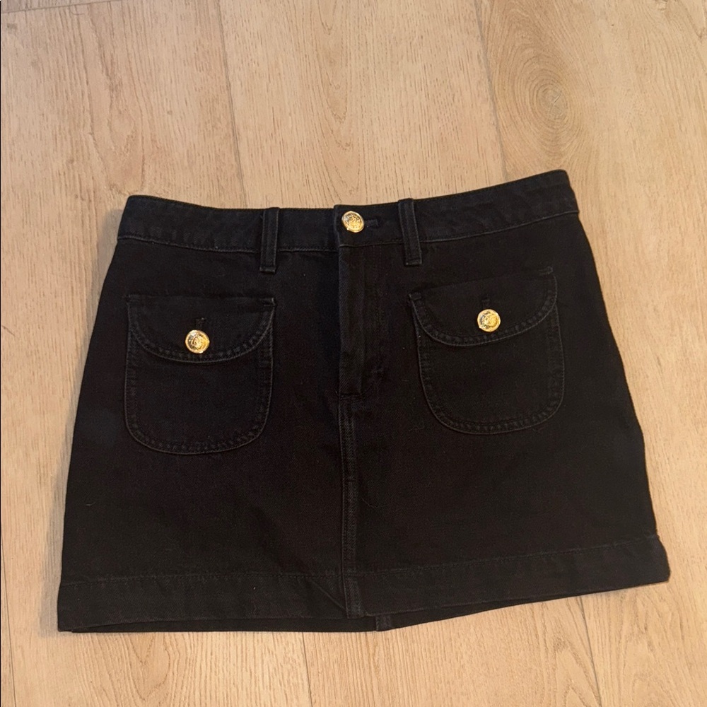H&M Divided Black Denim Skirt